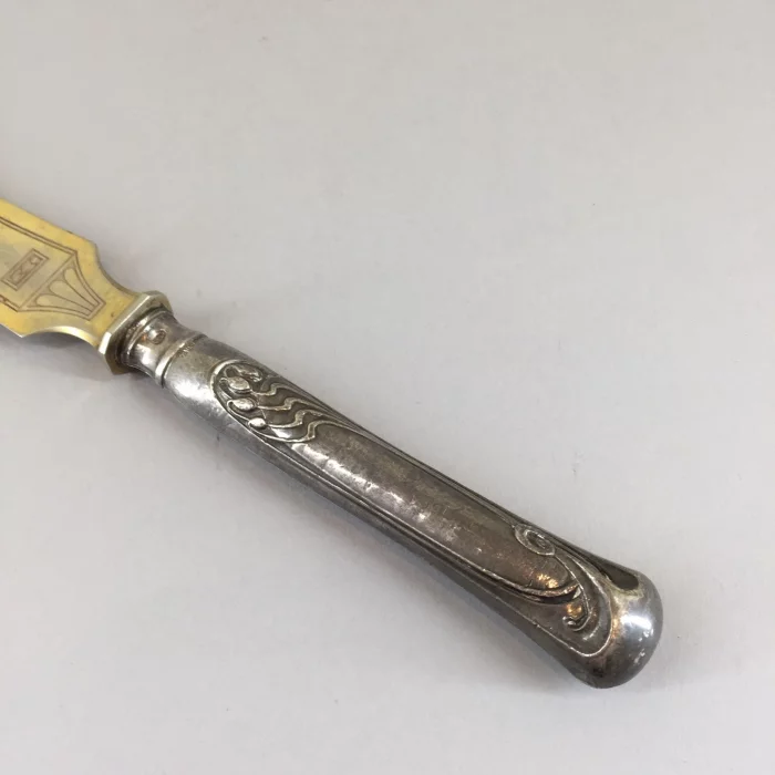 Art Nouveau Letter opener with silver handle 