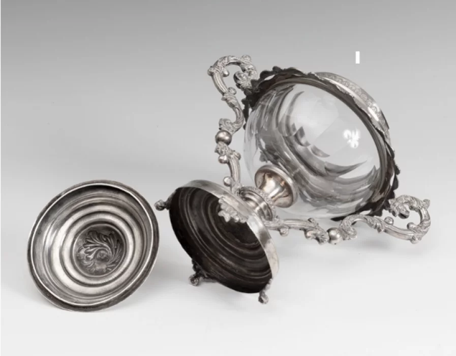 Silver jam vase