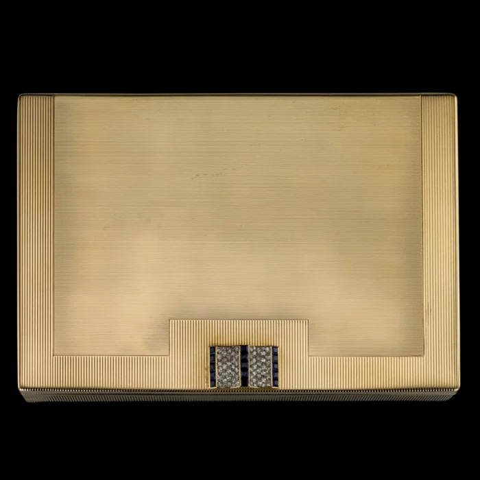 Necessaire de table Cartier Art Deco en or 9K