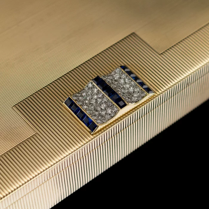 Necessaire de table Cartier Art Deco en or 9K