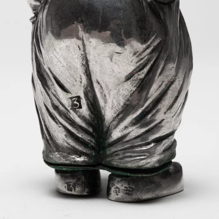 OLISH SILVER MINIATURE FIGURE OF A NOBLEMAN. POLAND, 20TH CENTURY