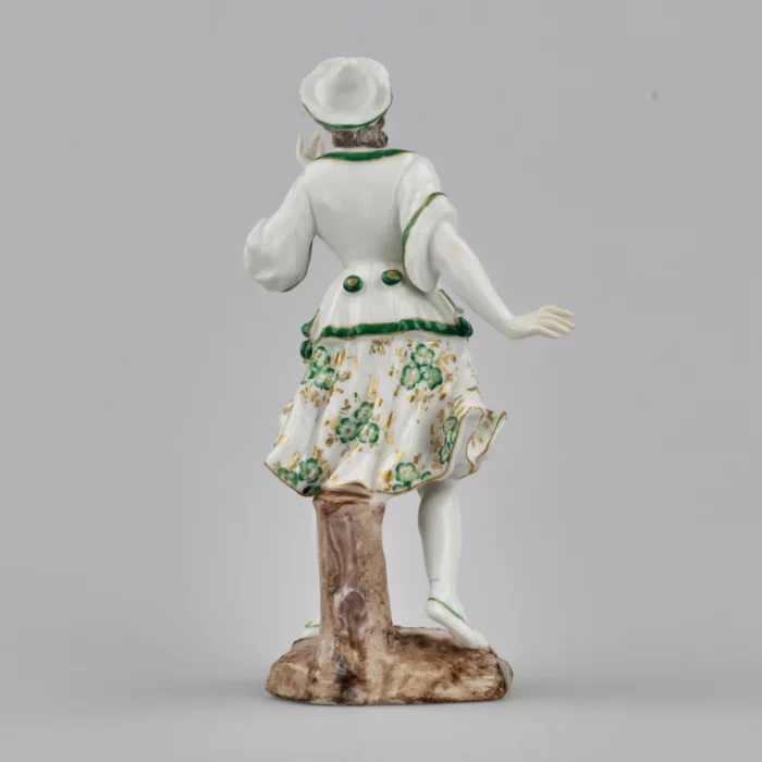 Porcelain figurine Lady in Green. France. 19th century. 