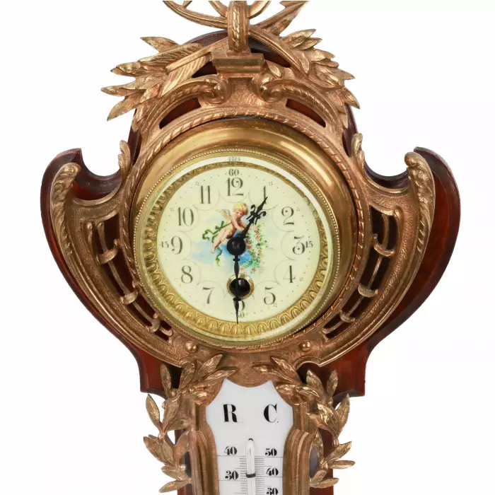Thermometer clock .