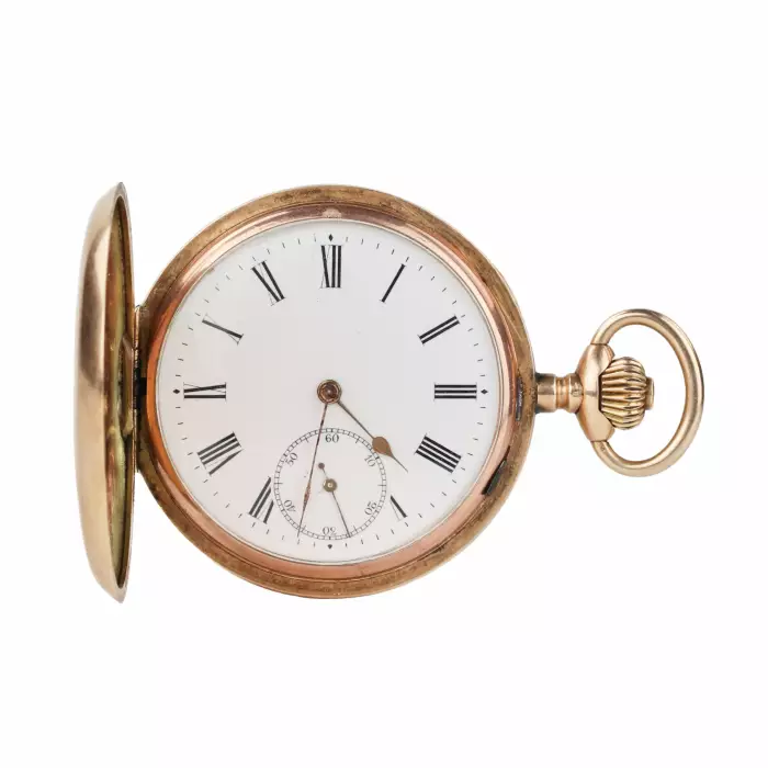 Montre de poche en or Moulinet. 