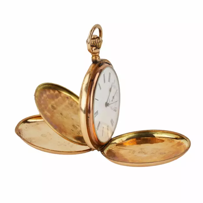 Montre de poche en or Moulinet. 