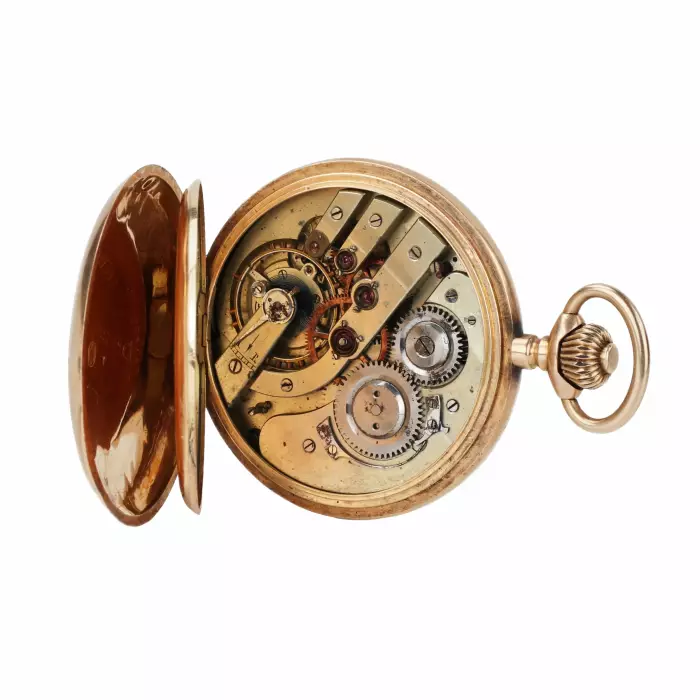 Montre de poche en or Moulinet. 