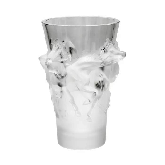 Vase en cristal Lalique Equus en edition limitee. 