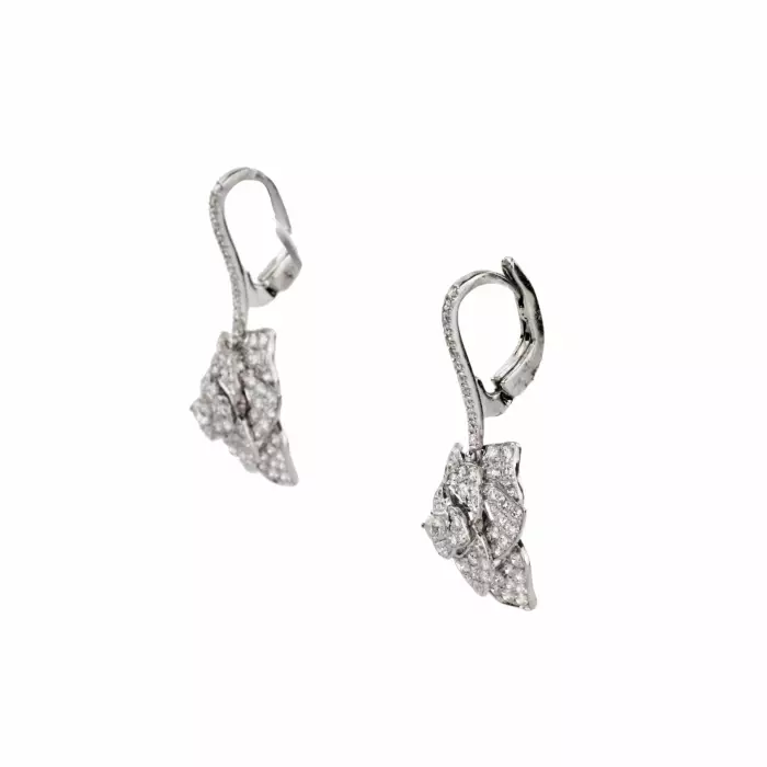 Gold earrings with diamonds, model Piage. 