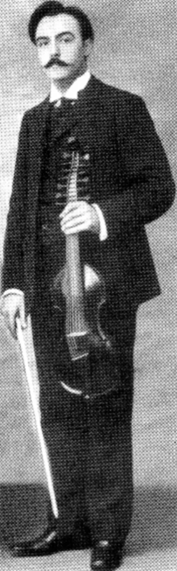 Malachite, miniature en argent dore d`un instrument de musique ancien Viol d`amour, œuvre de joailliers italiens du XXe siècle. 