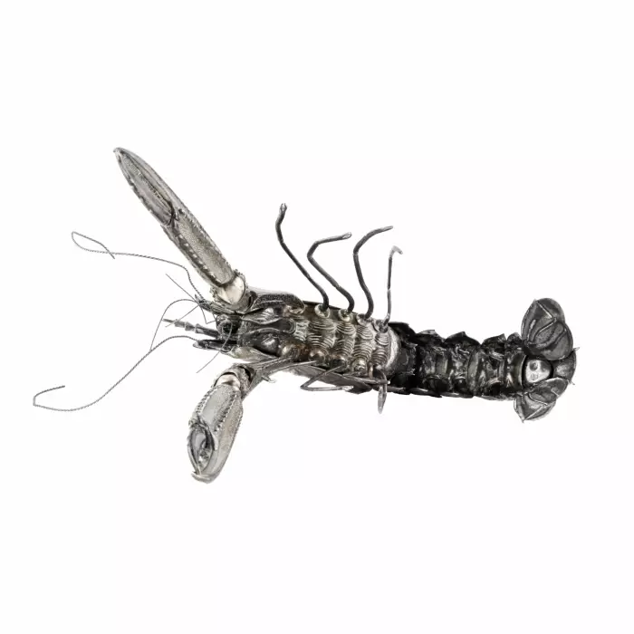 Spanish, decorative, 20th century silver lobster. 