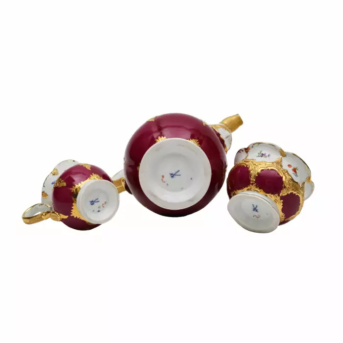 Meissen. Кофейный сервиз мокка B-Form на 6 персон.