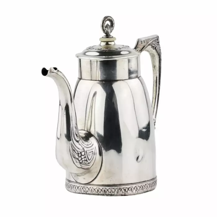 Service à the et cafe en argent russe. 2e Artel de Moscou. 1908-1917. 