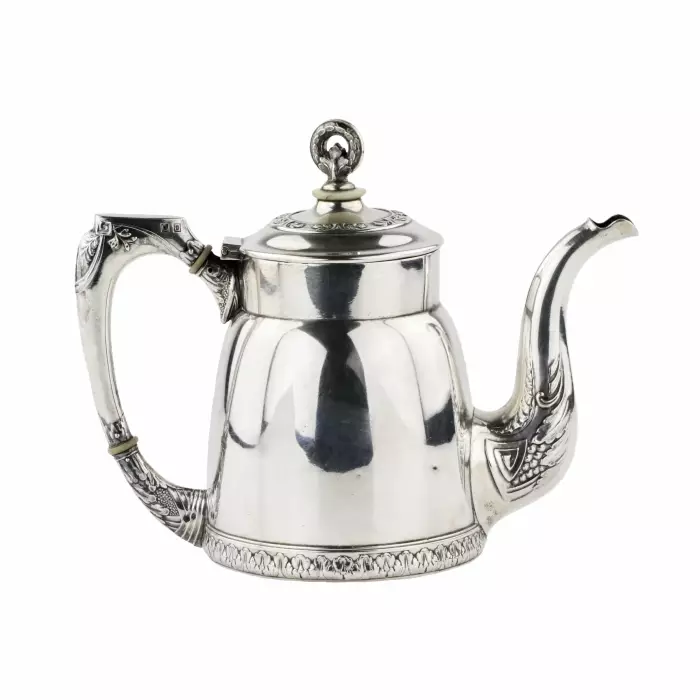 Service à the et cafe en argent russe. 2e Artel de Moscou. 1908-1917. 