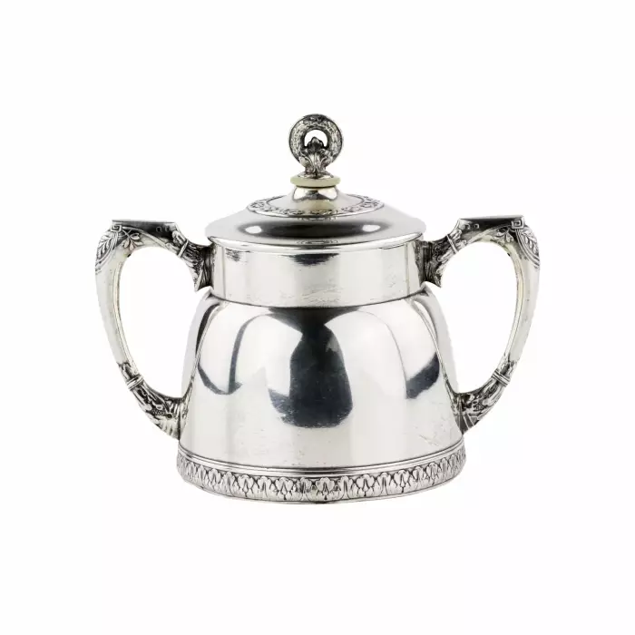 Service à the et cafe en argent russe. 2e Artel de Moscou. 1908-1917. 