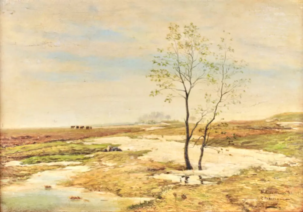 Peinture Printemps. I. Pokhitonov. 
