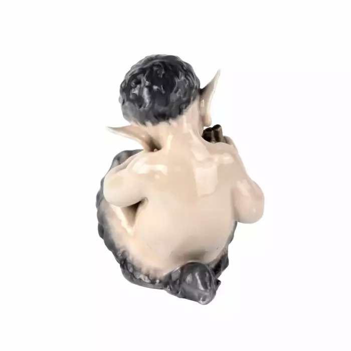 Figurine Faune avec flûte. Royal Copenhague. 