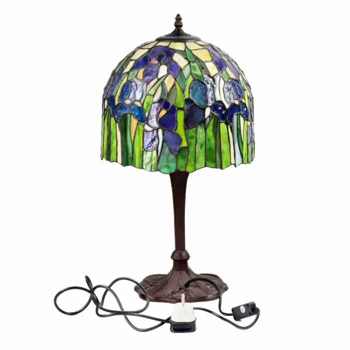 Tiffany style stained glass lamp. 20th century. 