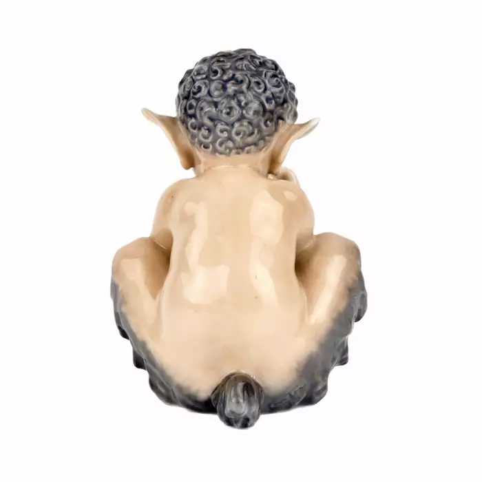 Figurine Faune avec un serpent. Royal Copenhague. 