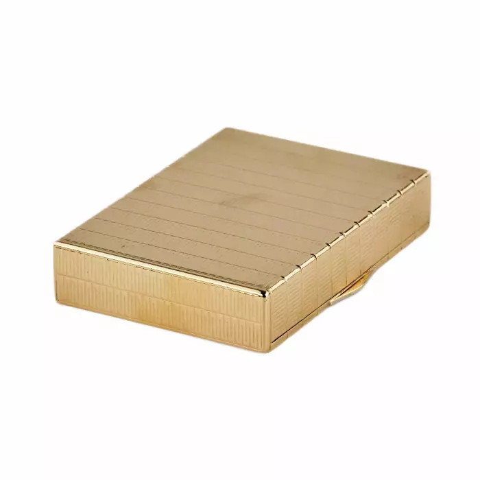 Tabatière anglaise en or. Cartier Londres 