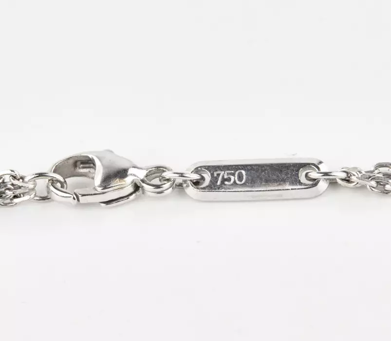 Pendentif Chopard en or blanc et diamants. 