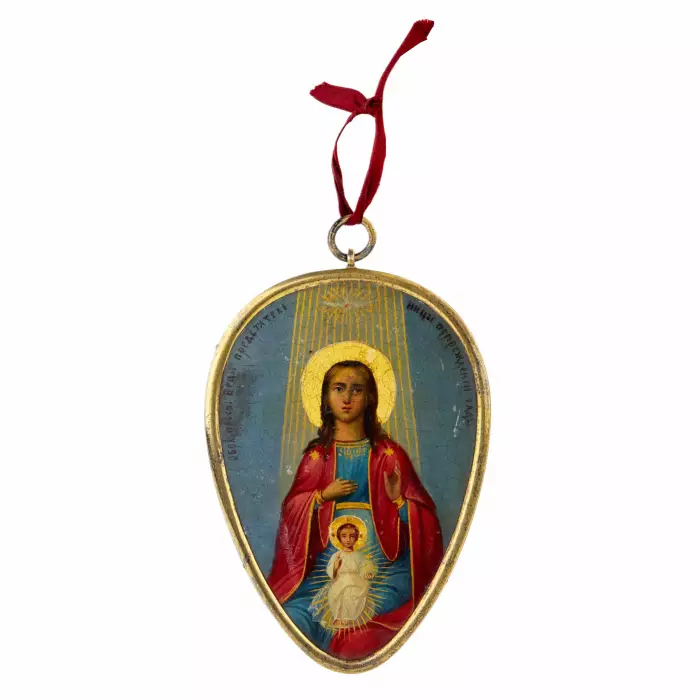L`image de la Mère de Dieu, la Representante à la naissance des enfants. Saint-Petersbourg, dernier quart du XIXe siècle. 