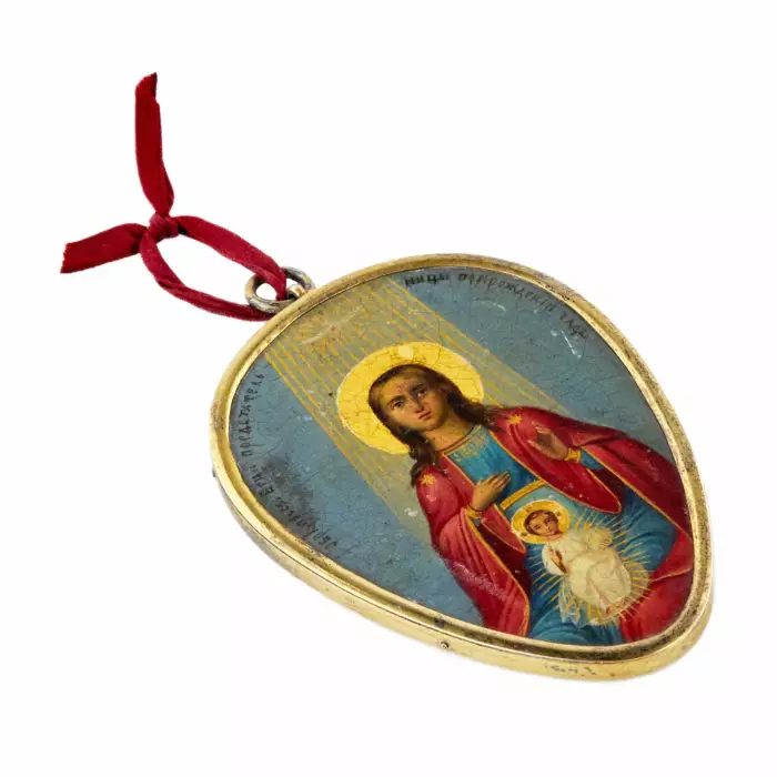 L`image de la Mère de Dieu, la Representante à la naissance des enfants. Saint-Petersbourg, dernier quart du XIXe siècle. 