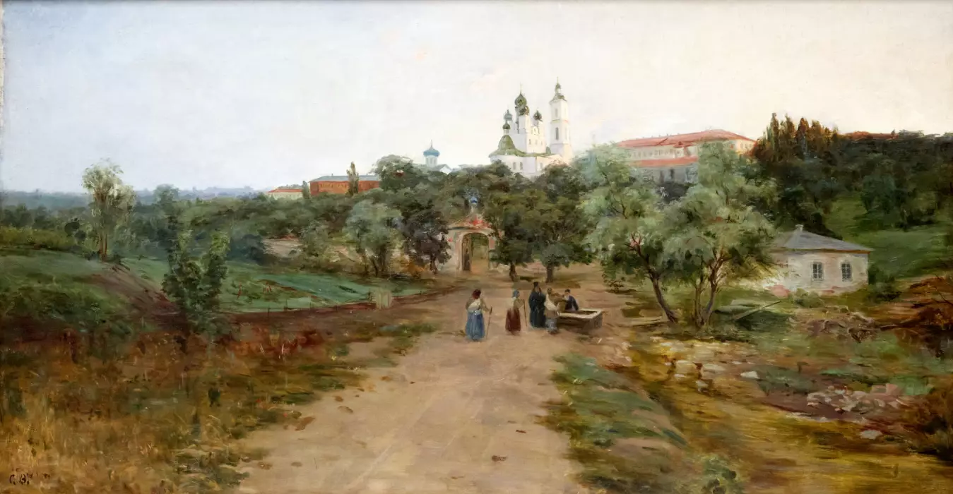 Paysage Route de la laure de Pochaev 