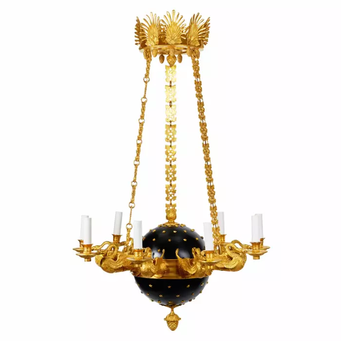 Impressive Empire style chandelier. Tsarist Russia 