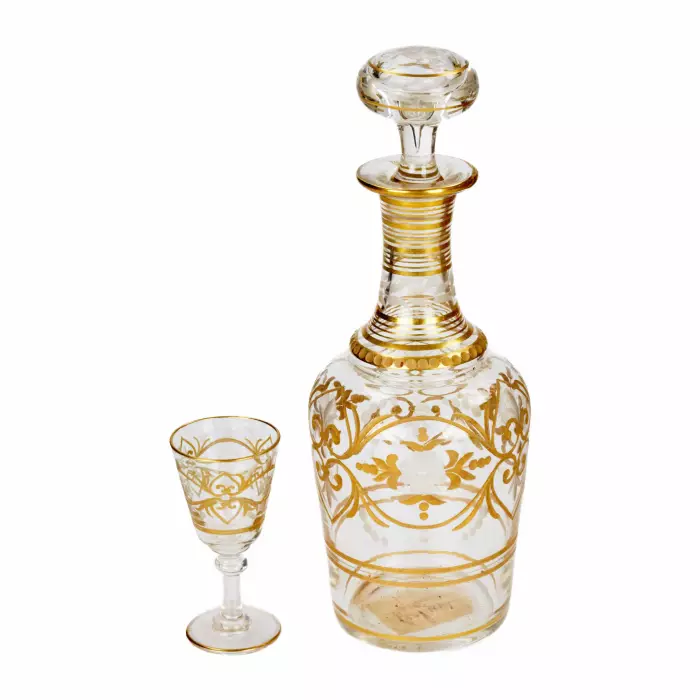 Carriage bar in marquetry, Napoleon III style. TH. ANNEE 22 rue Chapon à Paris. 19th century. 