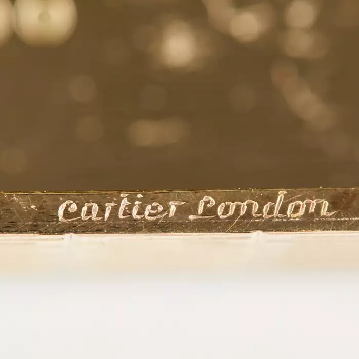 Tabatière anglaise en or. Cartier Londres 