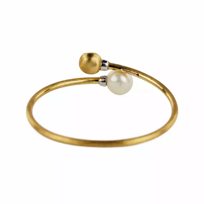 Marco Bicego. Bracelet original en or avec perle et diamants. 