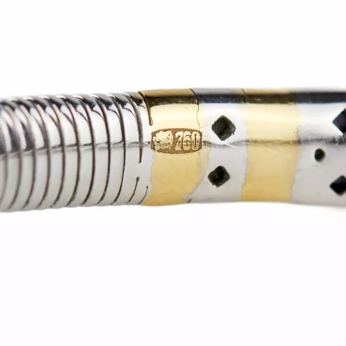 Gracieux bracelet en or avec diamants. Giorgio Visconti. 