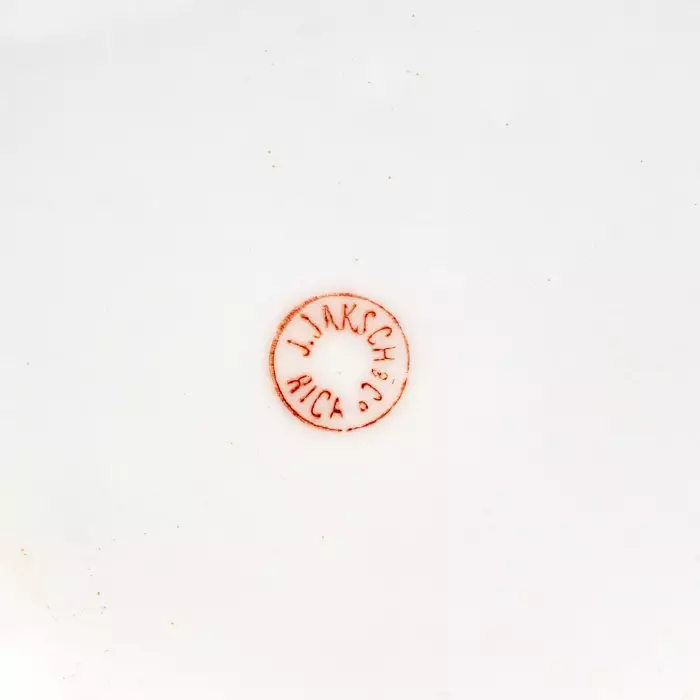 Porcelain tea pair of the turn of the 19th-20th centuries. J.Jaksch&co. Riga. 