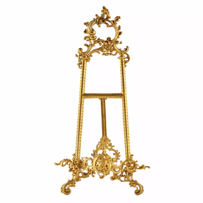 Chevalet de table en bronze dore de style Rococo. 