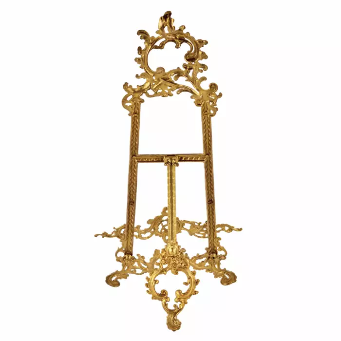 Chevalet de table en bronze dore de style Rococo. 
