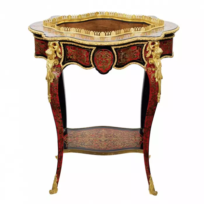 Une magnifique jardinière depoque Napoleon III, realisee dans le style Boulle. 