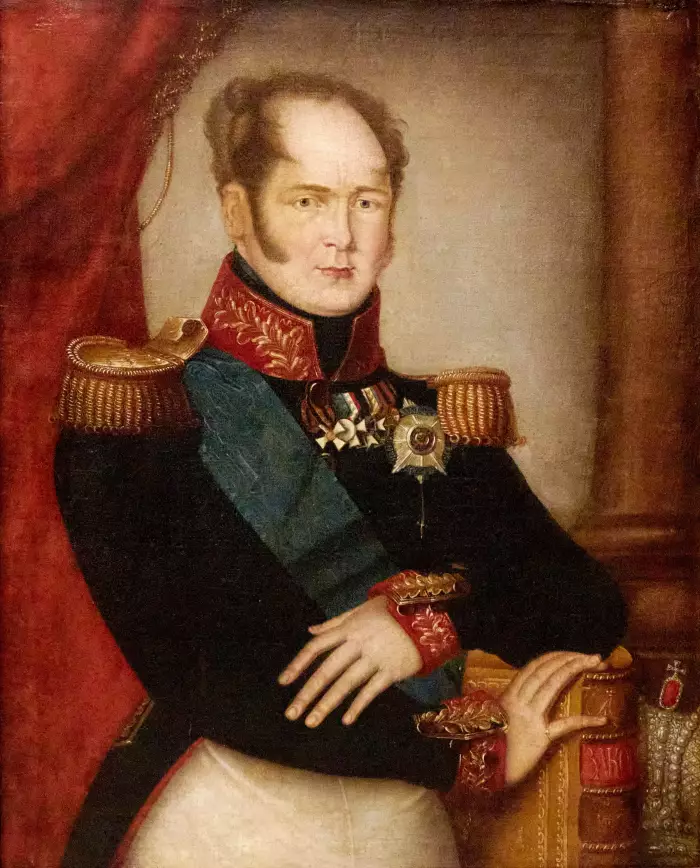 PORTRAIT D’ÉTAT DE L’EMPEREUR ALEXANDRE Ier RUSSIE, PREMIÈRE MOITIÉ DU XIXe SIÈCLE