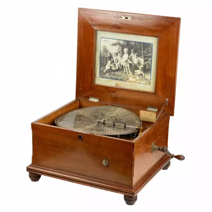 SYMPHONION DISC MUSIC BOX. LEIPZIG, GERMANY, LATE 19TH CENTURY