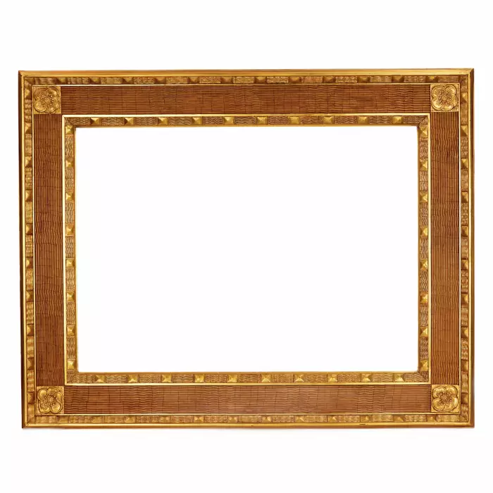 Cadre en bois dore dans le style d`un directoire. Debut du 20ème siècle. 