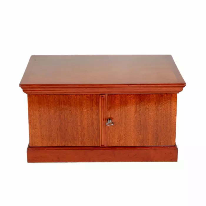 Armoire de bureau victorienne pour pièces de monnaie et médailles en noyer. 19ème siècle.