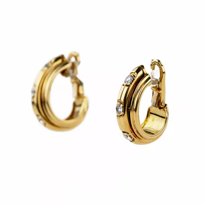 PIAGET POSSESSION DIAMOND EARRINGS IN WHITE GOLD. 20TH CENTURY