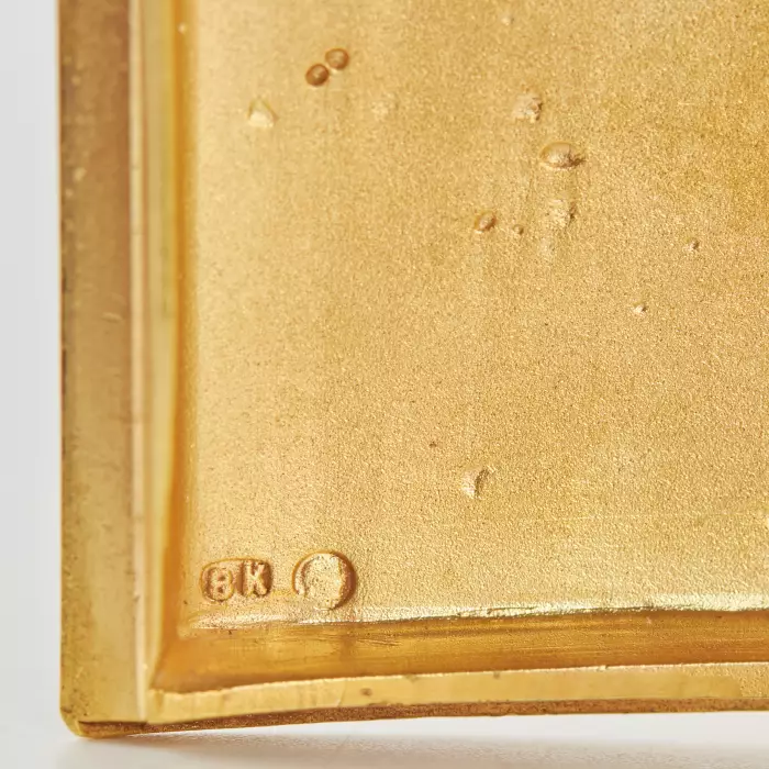 V.A. Kubarev. Étui à cigarettes en argent dore et peinture emaillee. Moscou. 1908-1917.