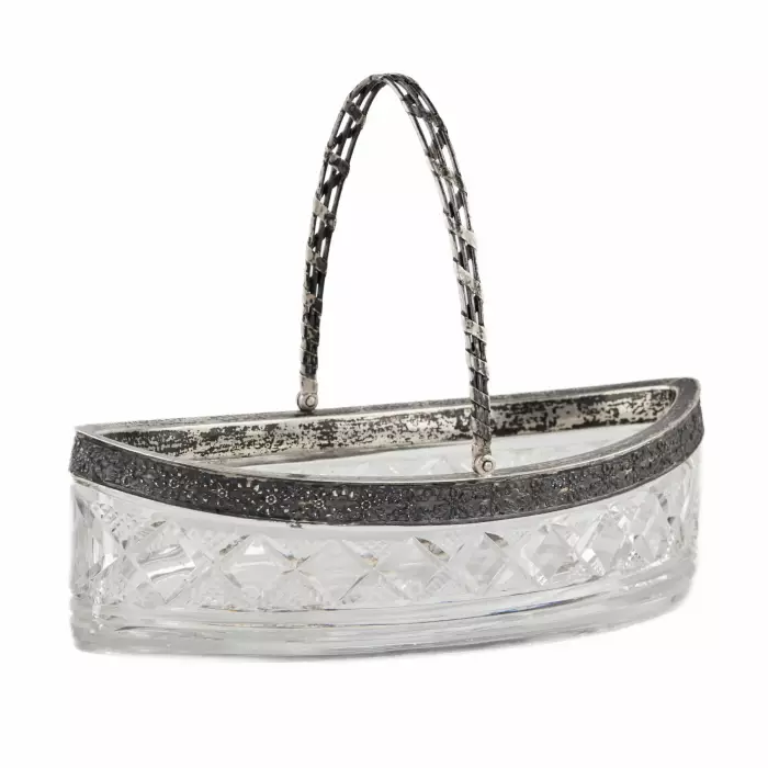 Large candy bowl 15 Moscow artel of jewelers. Russia. 1908-1917