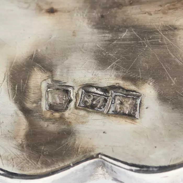 Une paire de chandeliers du samedi en argent. Kyiv 1878 
