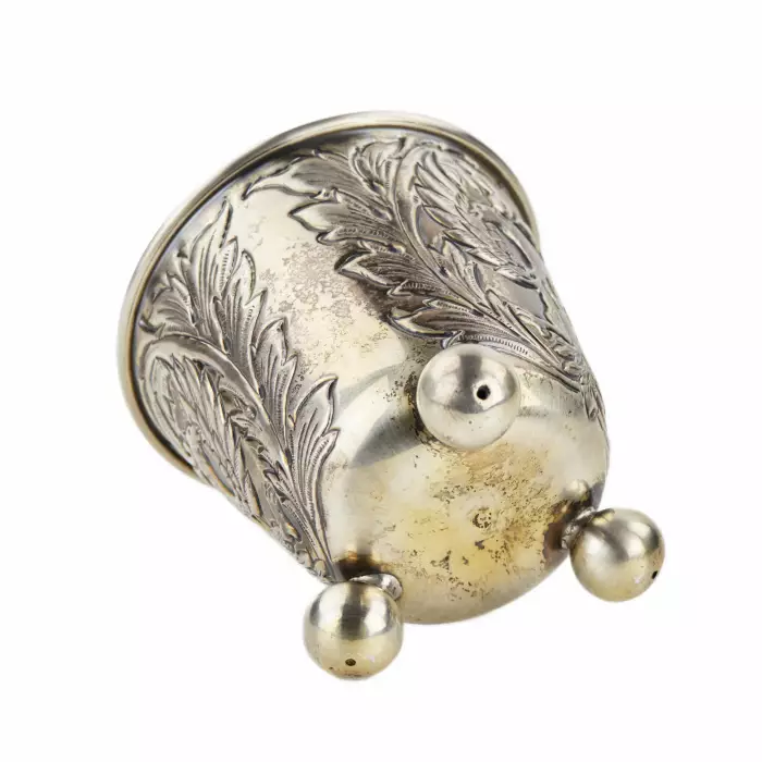 Coupe en argent avec l`image d`un aigle à deux têtes. Moscou, Empire russe.
