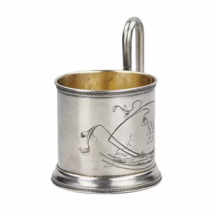 Porte-gobelet en argent, Russie Royale 