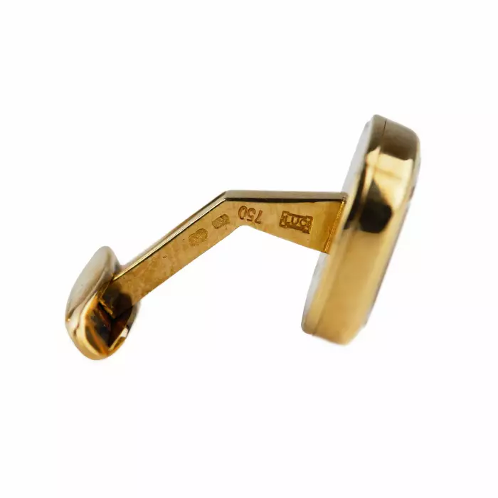 Boutons de manchette Chopard en or 18 carats et diamants. Dans la boîte d`origine. 