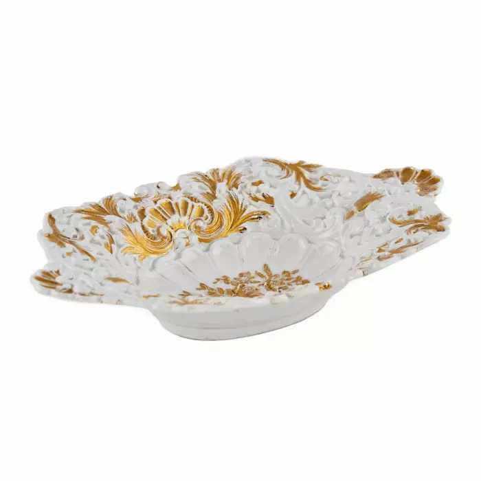 Grand bol à biscottes. Meissen.