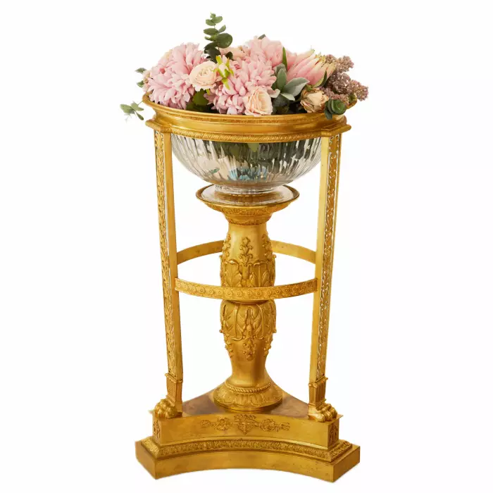 PAIR OF MONUMENTAL FLOOR JARDINIERES IN THE NAPOLEON III STYLE FRANCE, TURN OF THE 19TH–20TH CENTURY