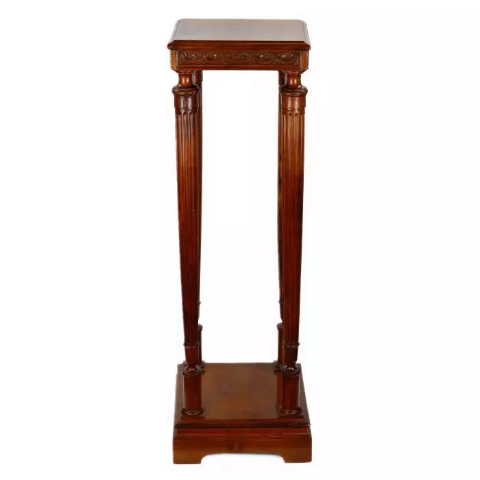 SOLID WALNUT CONSOLE TABLE IN THE ART DECO STYLE. EUROPE, EARLY 20TH CENTURY